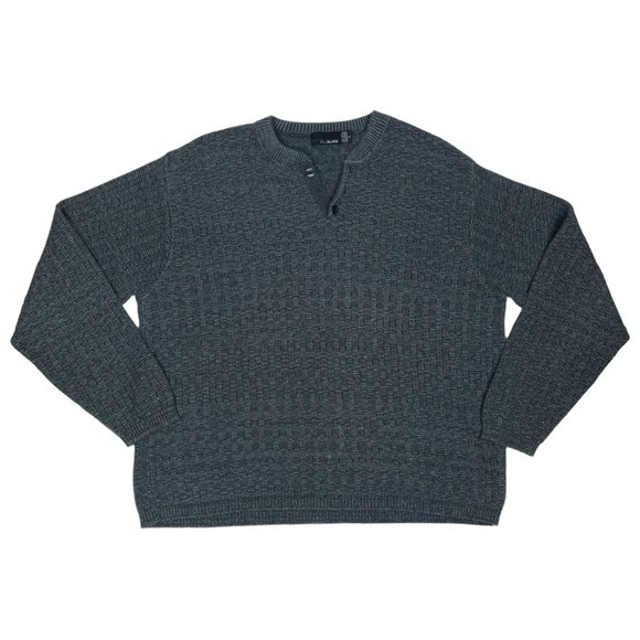 VTG‎ Bill Blass Knit Henley Sweater NICE - Picture 1 of 10